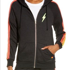 aviator nation classic bolt zip up